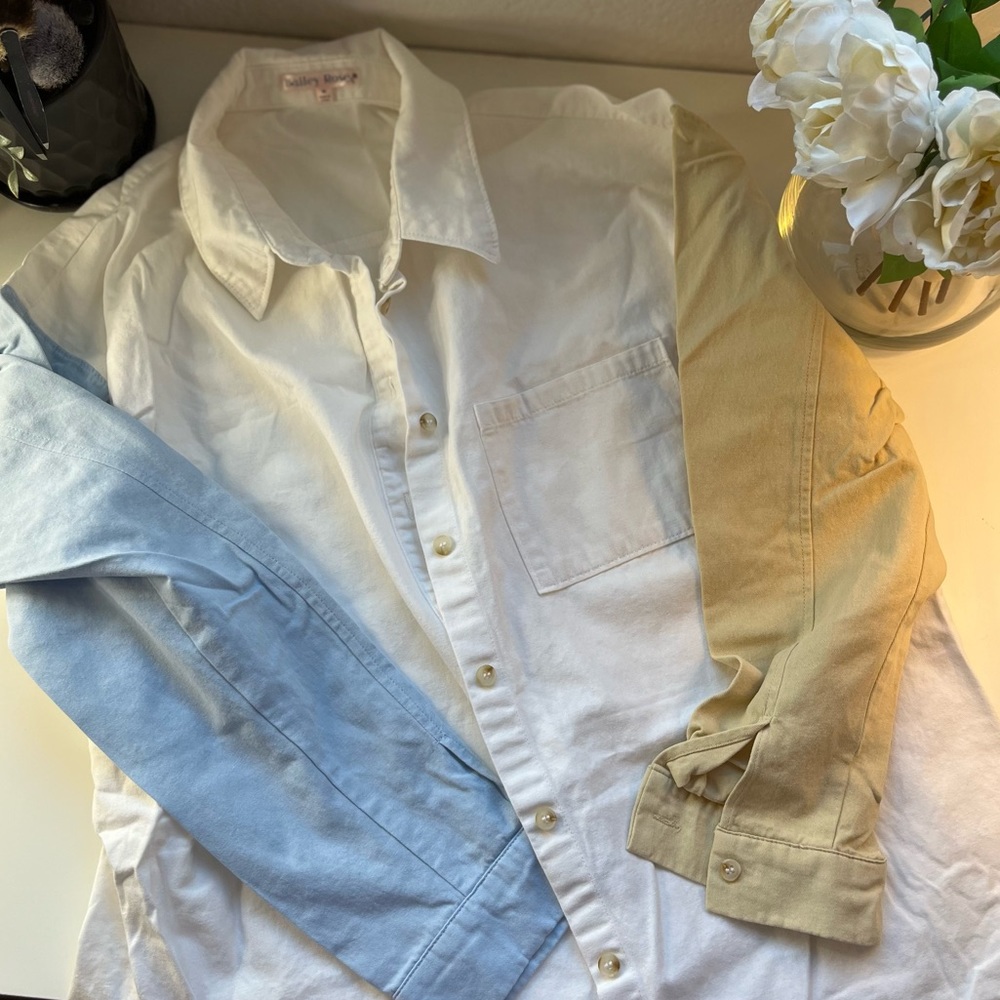 Oversized button up